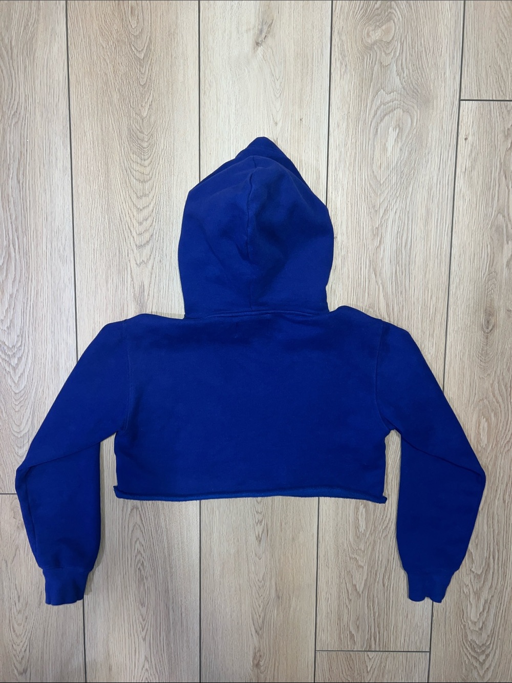 Vintage TNA Royal Blue Cropped Hoodie - Picture 8 of 15